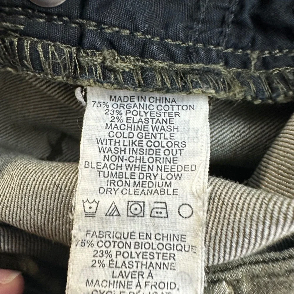 Prana Womens‎ Olive Green Skinny Jeans Size 4/27 Distressed Casual Hiking Pants